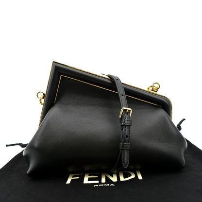 Fendi Fendi First Leather Black Shoulder Bag