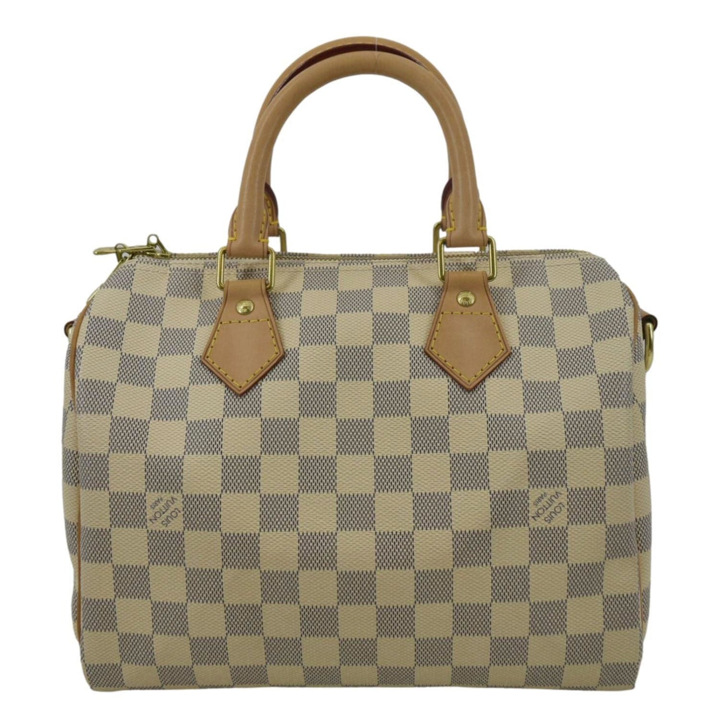 LOUIS VUITTON 25 Bandouliere Damier Azur Satchel Bag White