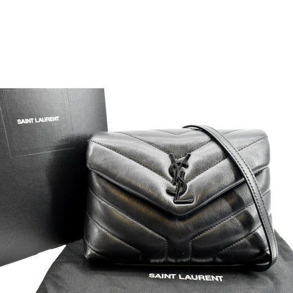 Saint Laurent Loulou Leather Black Crossbody Style 7