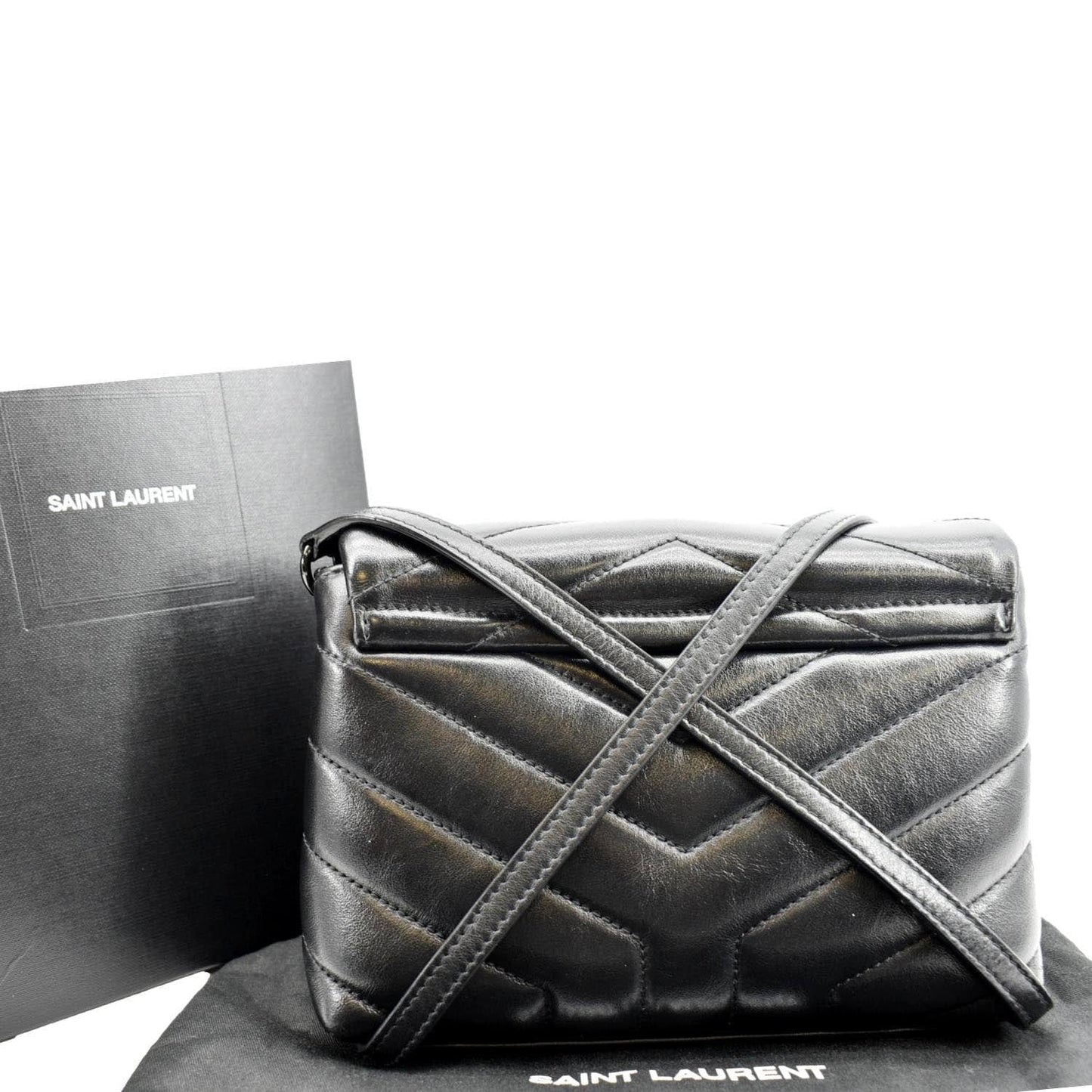 Saint Laurent Loulou Leather Black Crossbody Style 7