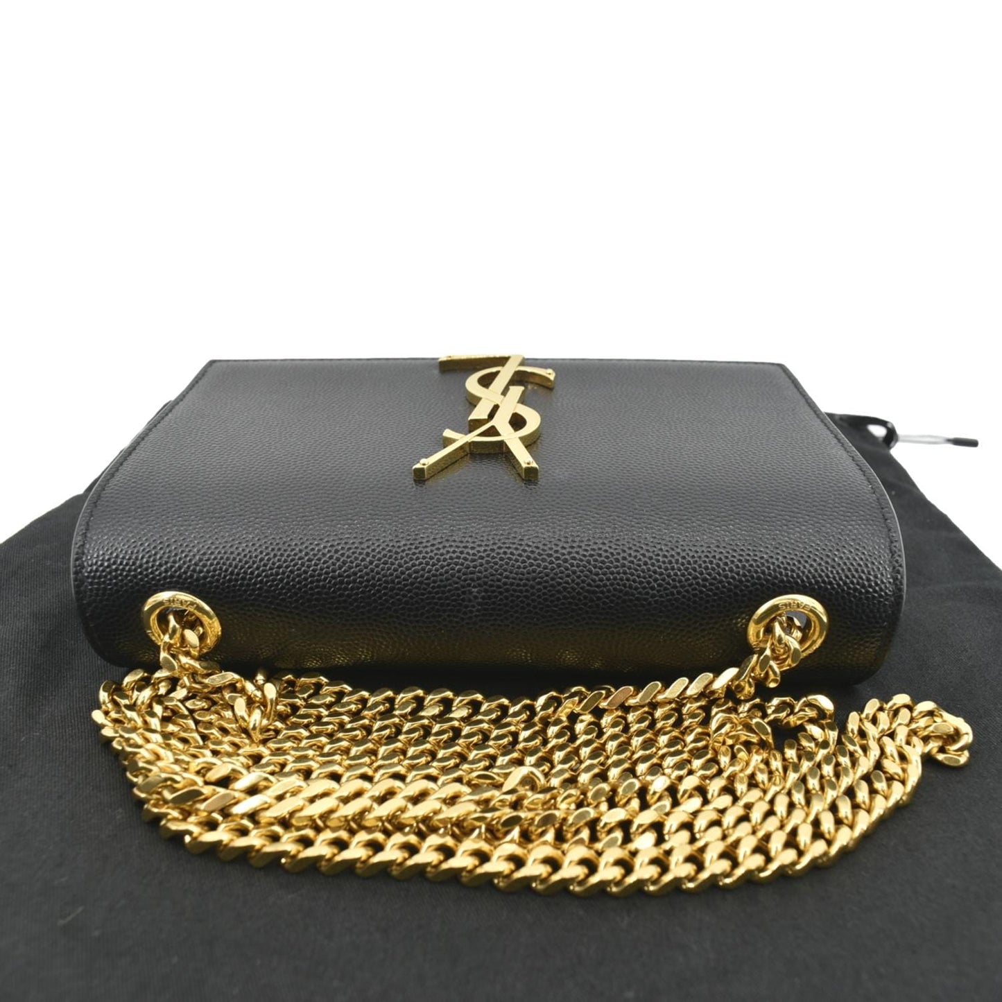 Saint Laurent Kate Leather Black Shoulder Bag Style 10