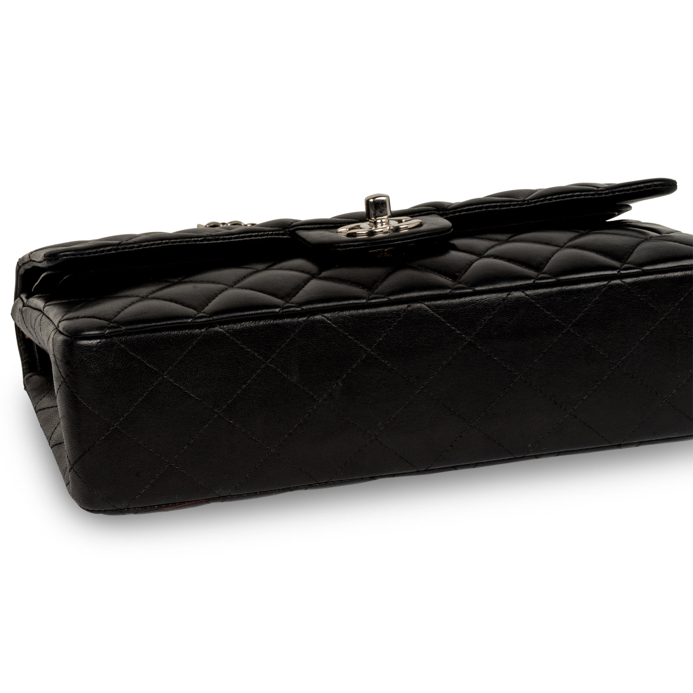 Chanel Classic Flap Lambskin Black Shoulder Bag Style 152