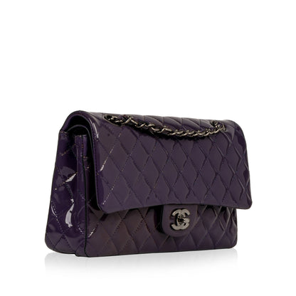 Chanel Classic Flap Patent Leather Black Shoulder Bag Style 7