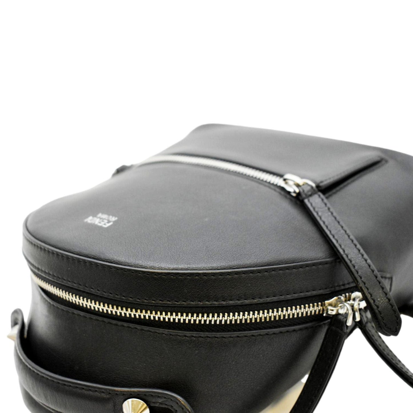 Fendi Dotcom Leather Red Shoulder Bag Leather