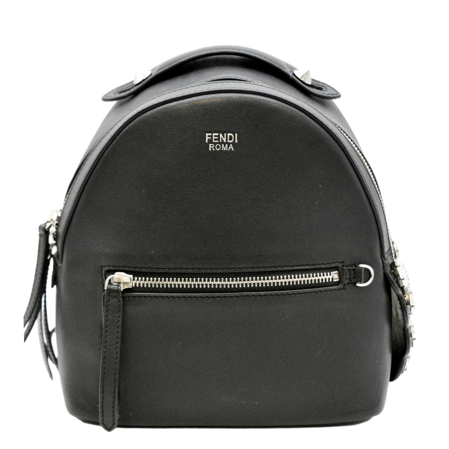 Fendi By The Way Leather Black Backpack