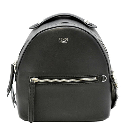 Fendi By The Way Leather Black Backpack