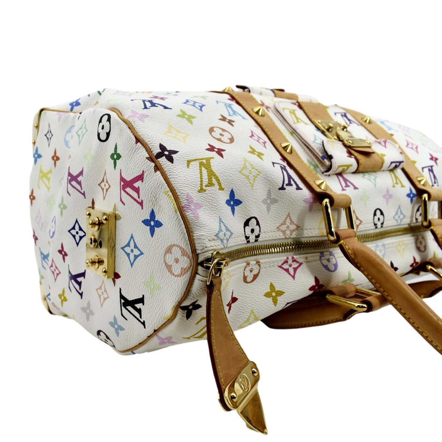 LOUIS VUITTON Keepall 45 Monogram Canvas Travel Bag Multicolor