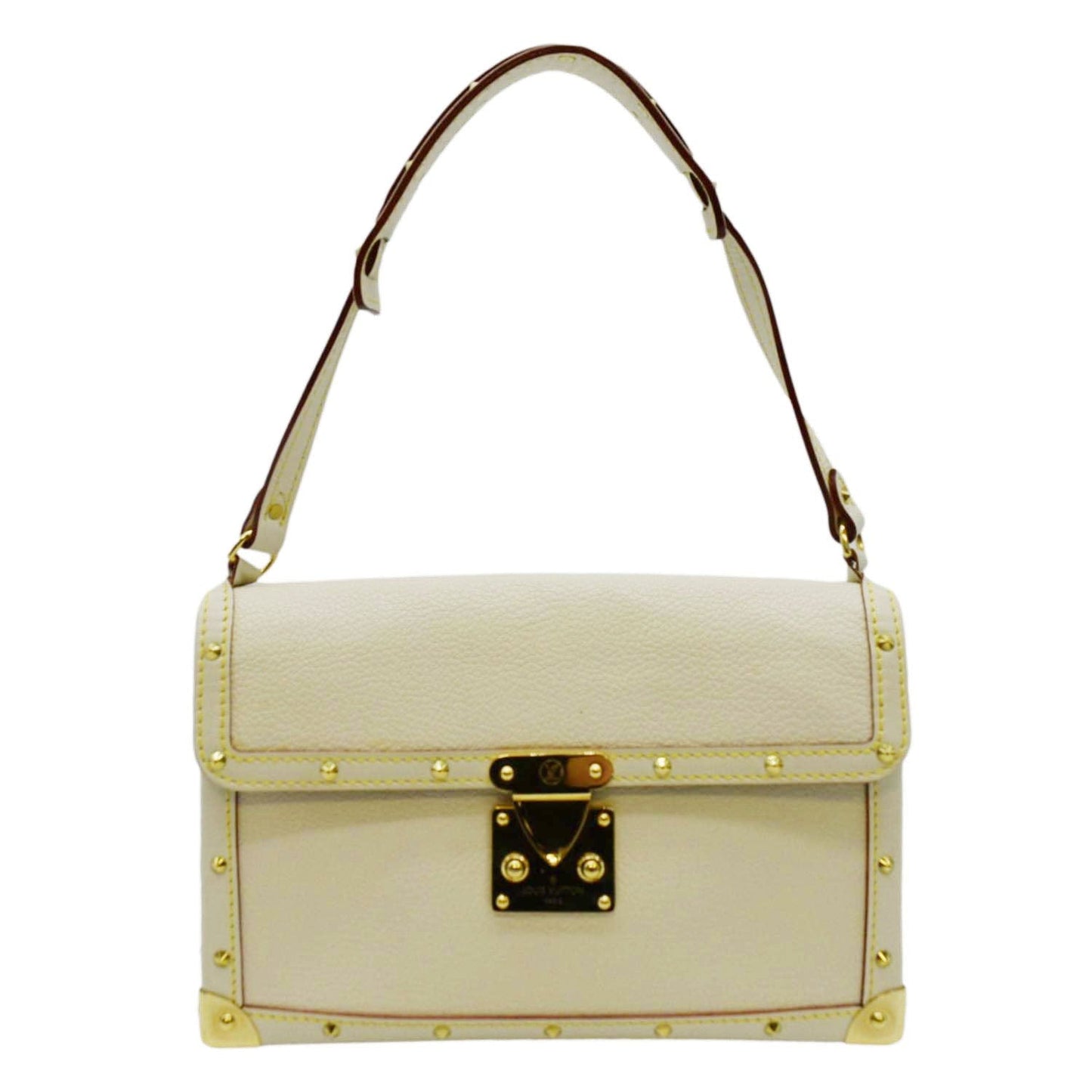LOUIS VUITTON Suhali L'aimable Leather Shoulder Bag Off White