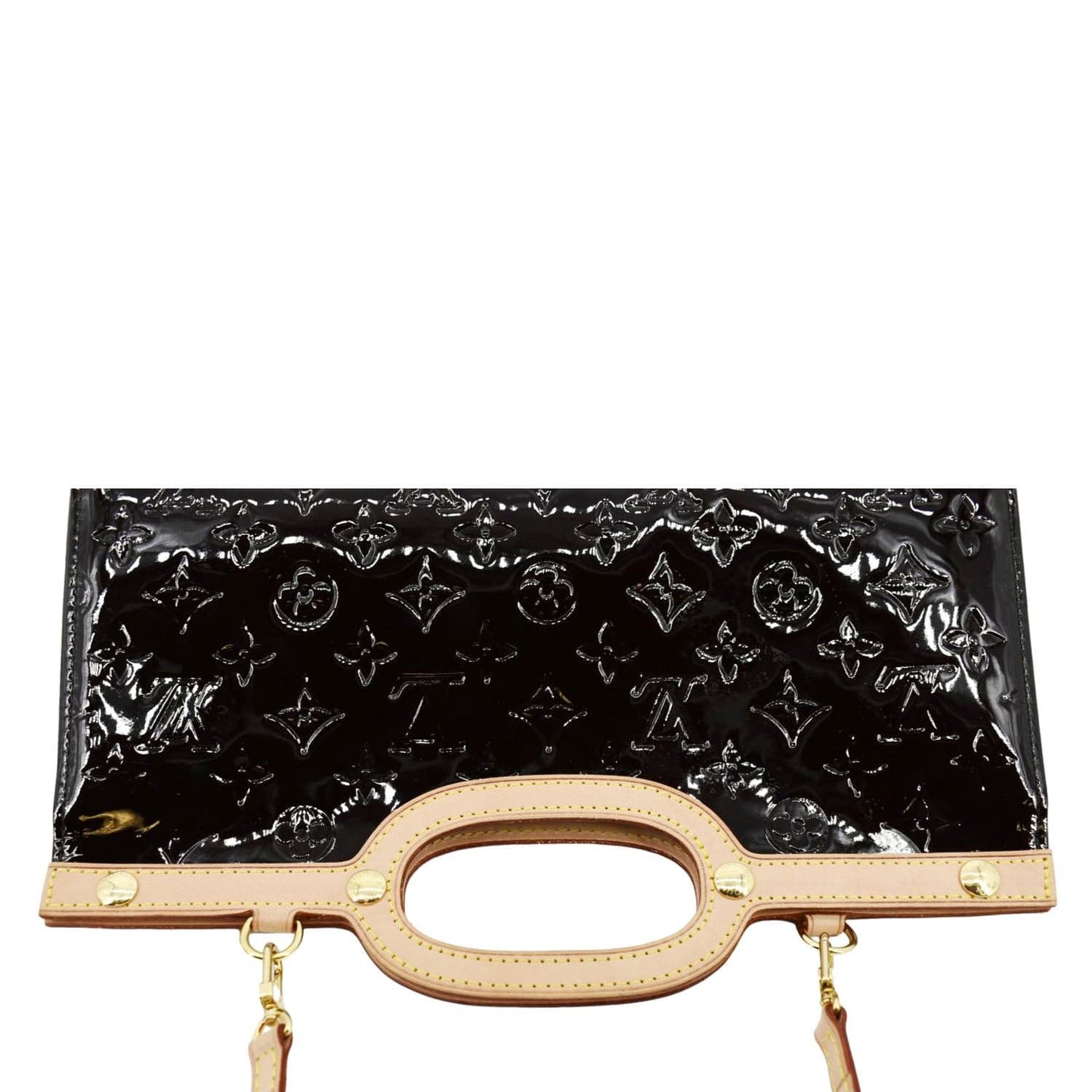 LOUIS VUITTON Roxbury Drive Vernis Leather Shoulder Bag Burgundy