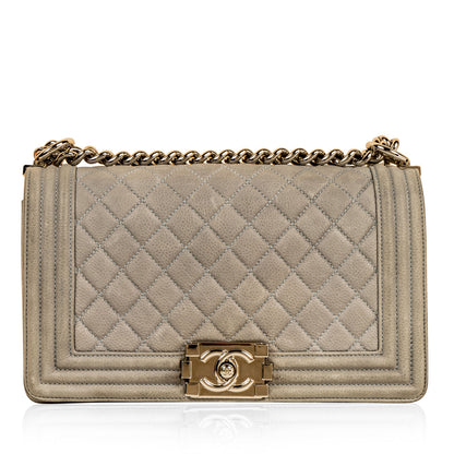 Chanel Boy Bag - Matte Caviar - Medium
