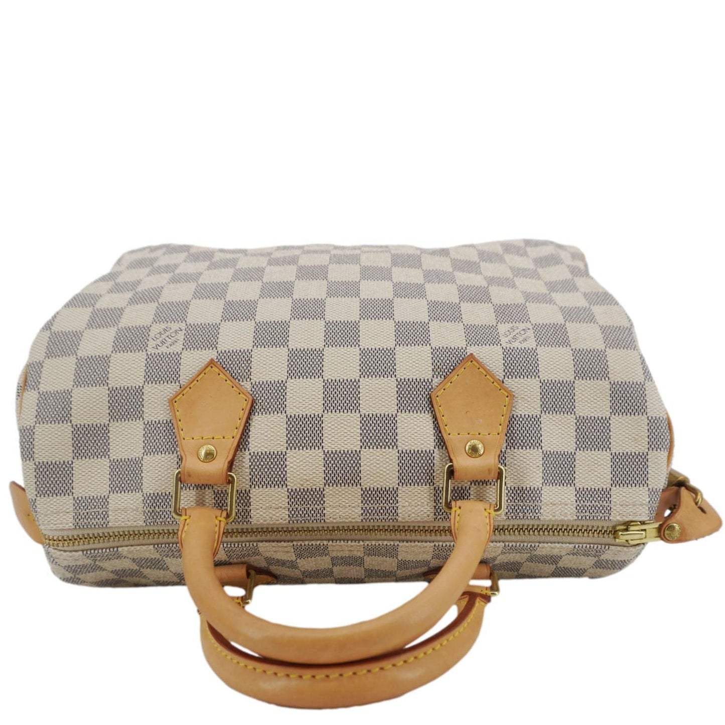 LOUIS VUITTON 30 Damier Azur Shoulder Bag White