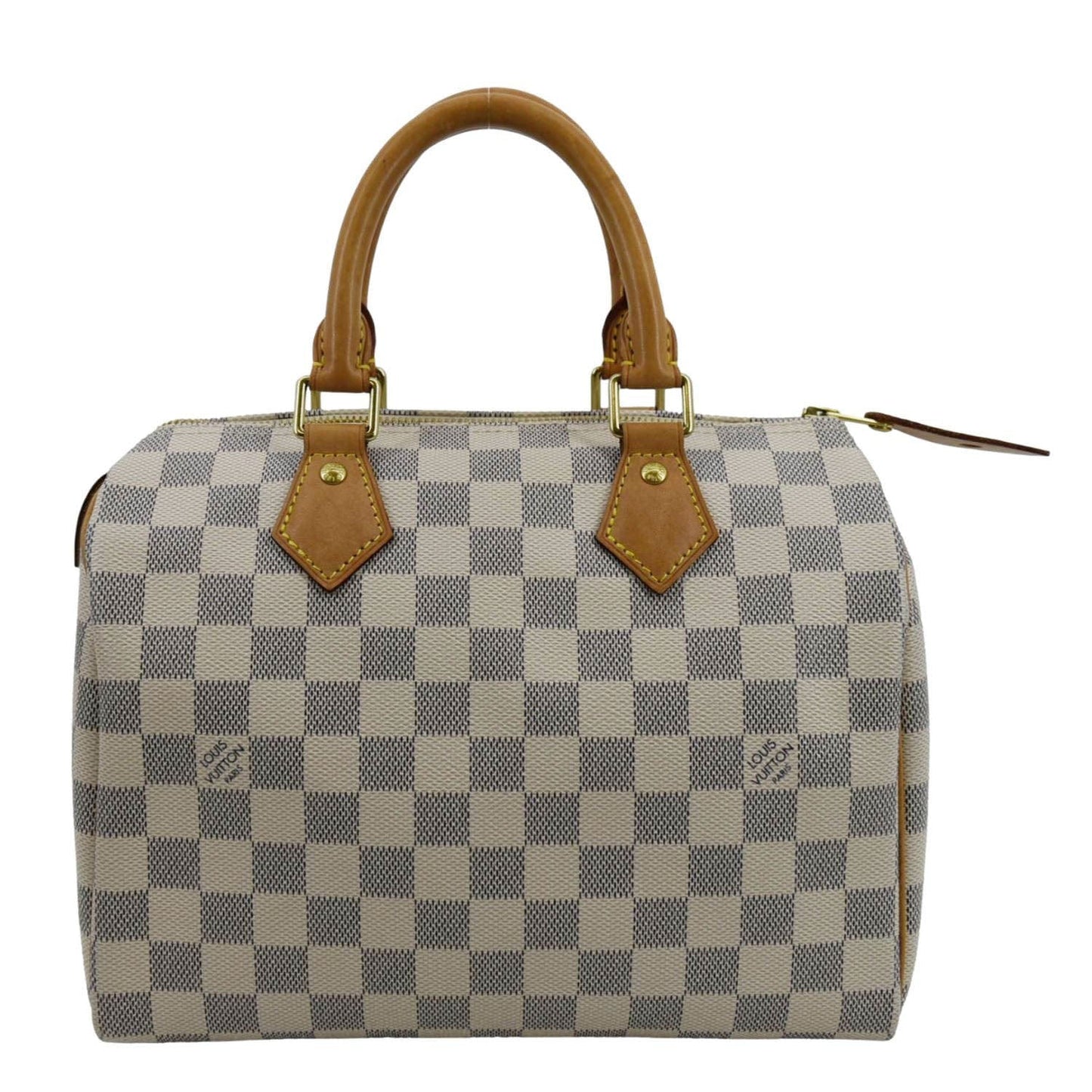 LOUIS VUITTON 25 Damier Azur Shoulder Bag White