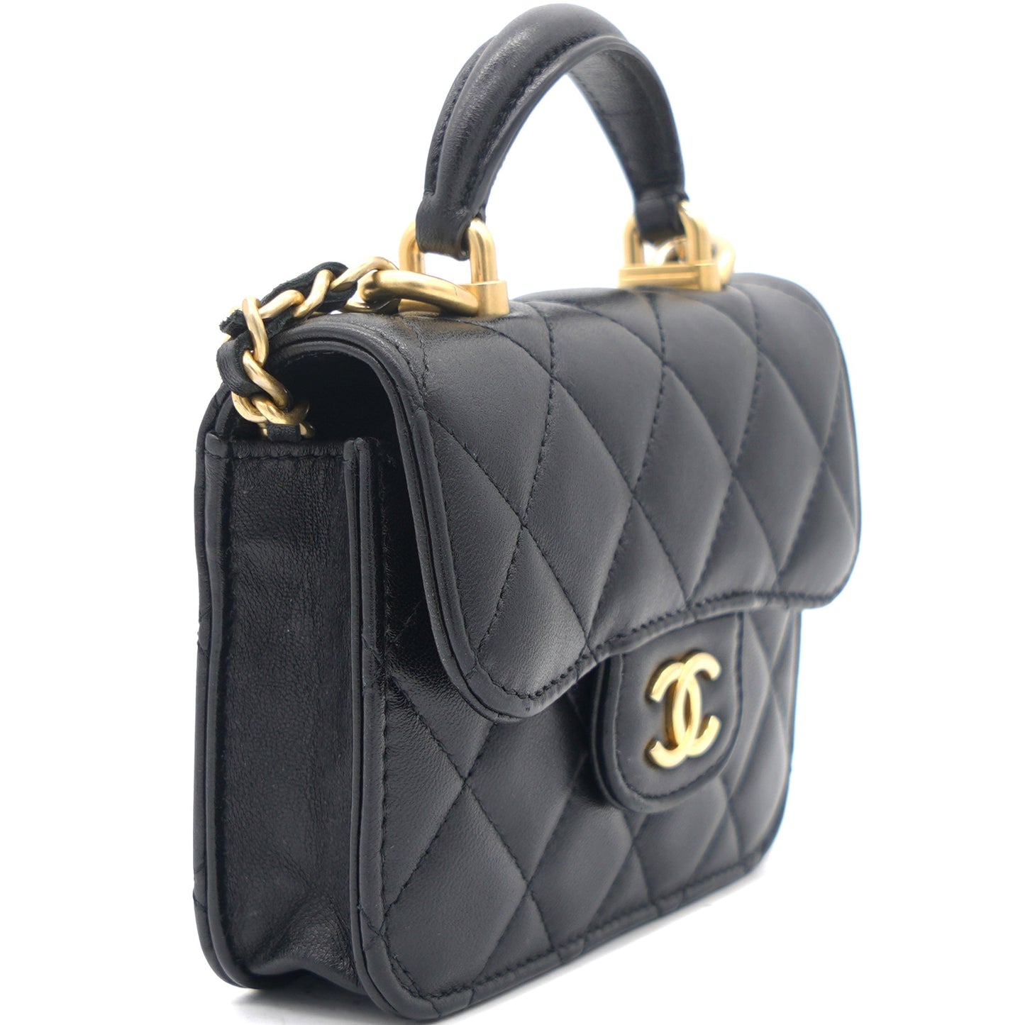 Chanel Classic Flap Quilted Leather Black Shoulder Bag