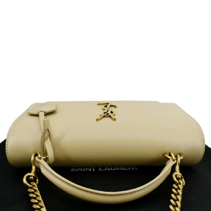 Saint Laurent Sunset Leather Beige Shoulder Bag Style 2
