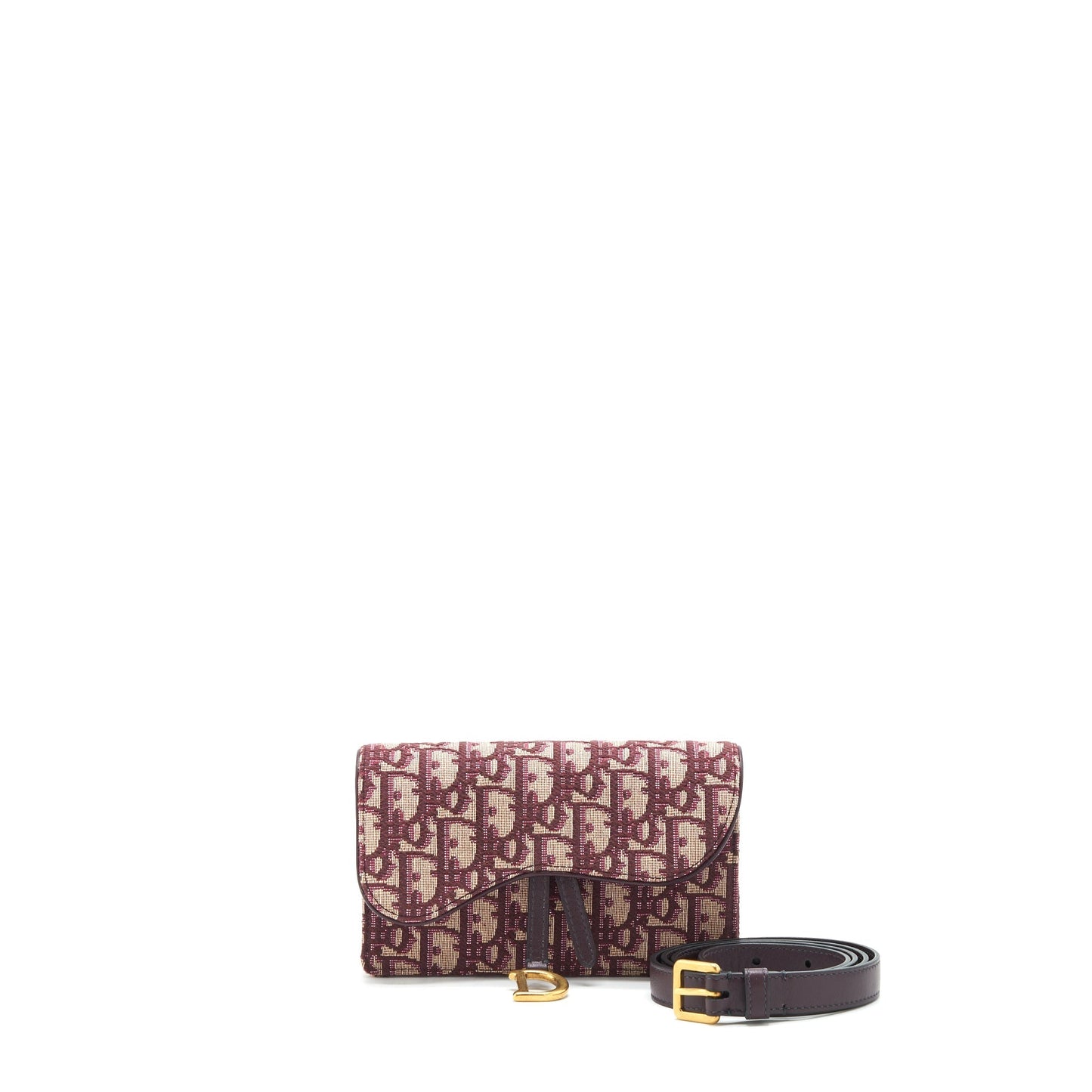 Dior Saddle Belt Pouch Red oblique