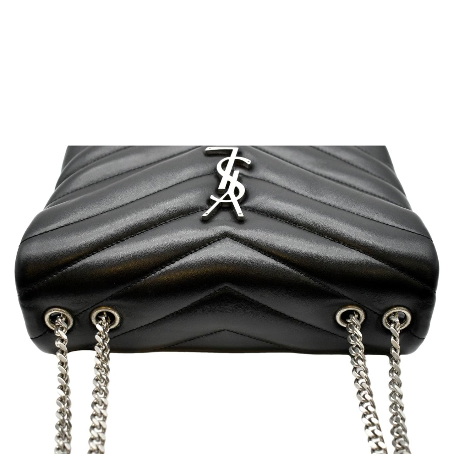 Saint Laurent Loulou Leather Black Shoulder Bag Style 9