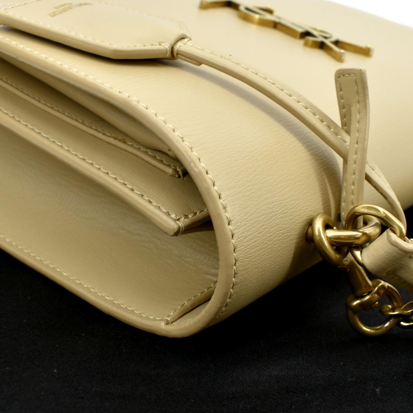 Saint Laurent Sunset Leather Beige Shoulder Bag Style 2