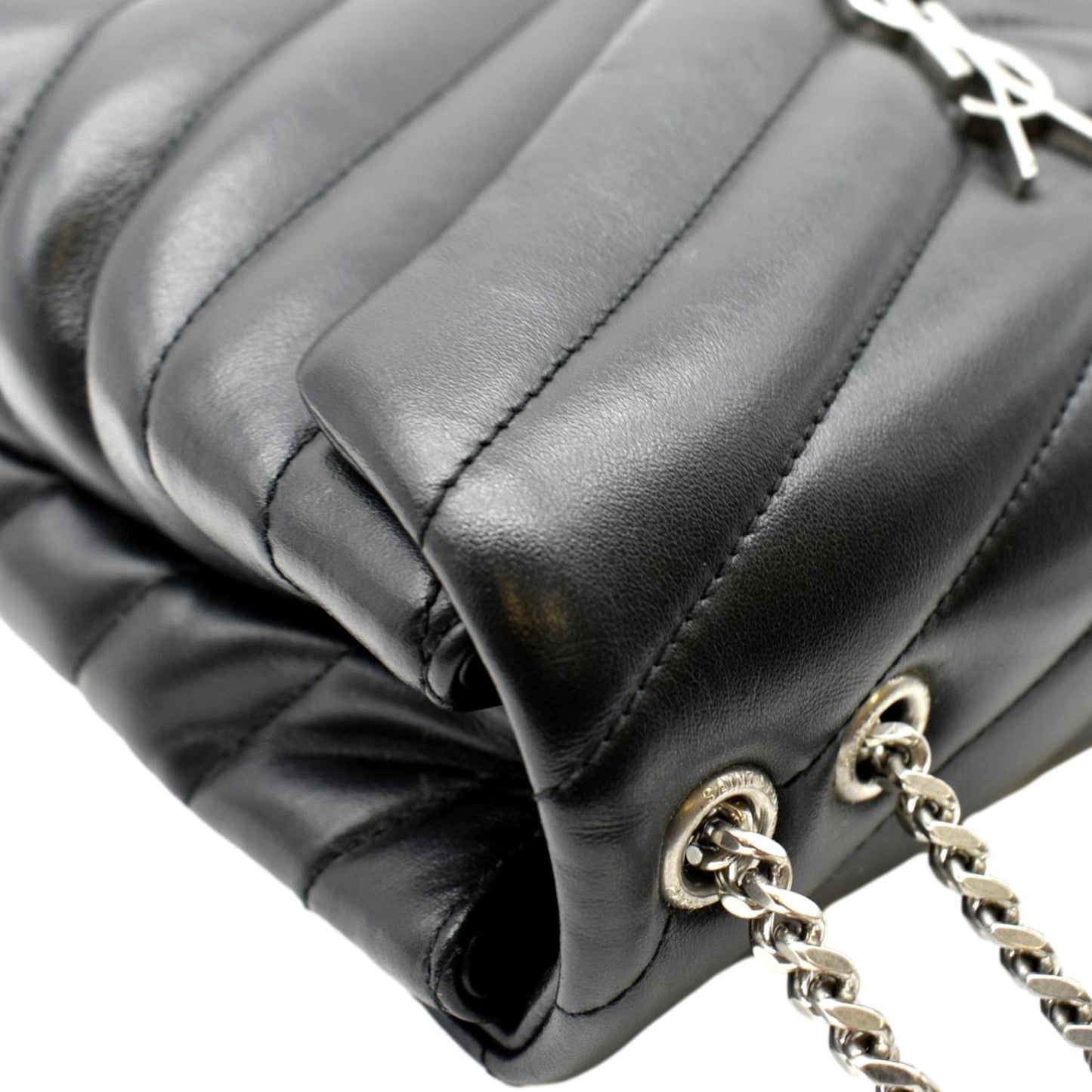 Saint Laurent Loulou Leather Black Shoulder Bag Style 9