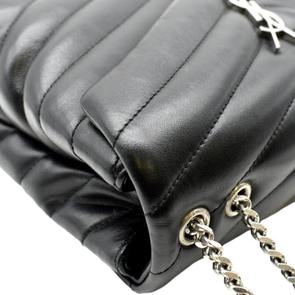 Saint Laurent Loulou Leather Black Shoulder Bag Style 9