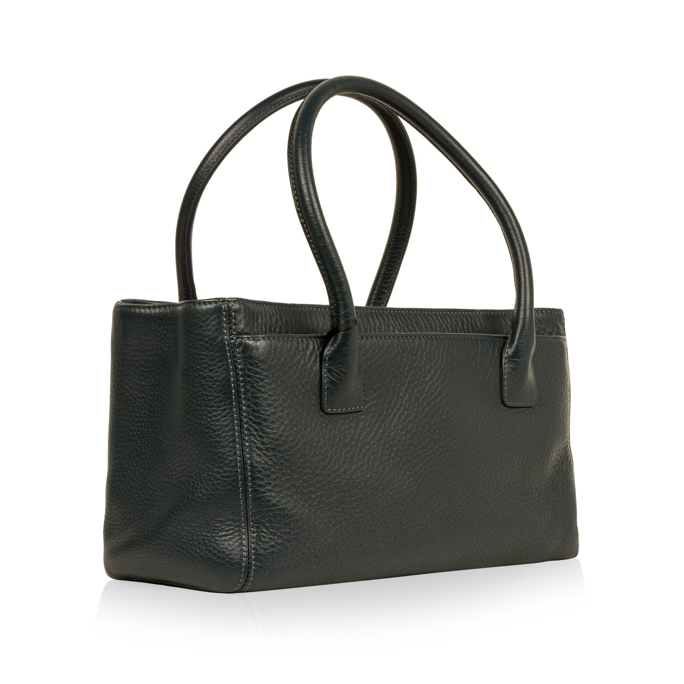 Chanel Timeless Leather Silver Tote Bag