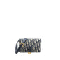 Dior Saddle Belt Pouch Blue Oblique Jacquard