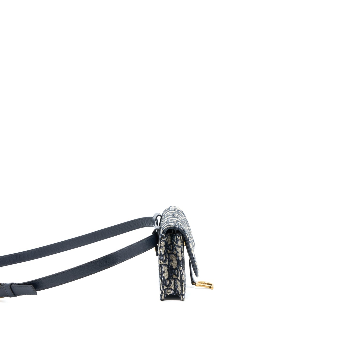 Dior Saddle Belt Pouch Blue Oblique Jacquard