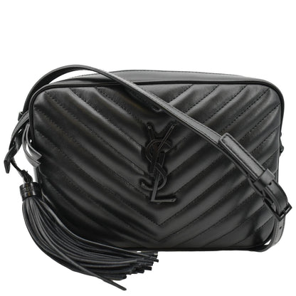 Saint Laurent Lou Leather Black Crossbody Style 19