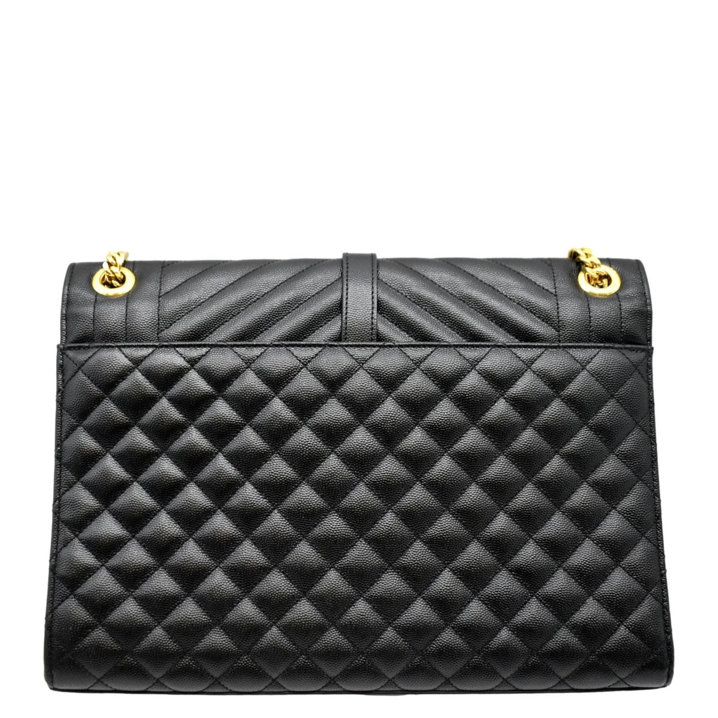 Saint Laurent Envelope Leather Black Shoulder Bag Style 16
