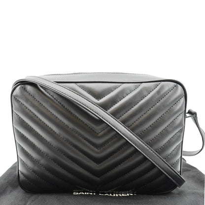 Saint Laurent Lou Leather Black Crossbody Style 19