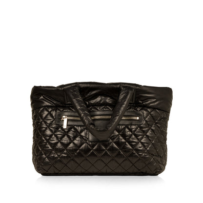 Chanel Shopping Tote Quilted Black Tote Bag Style 3