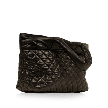 Chanel Shopping Tote Quilted Black Tote Bag Style 2