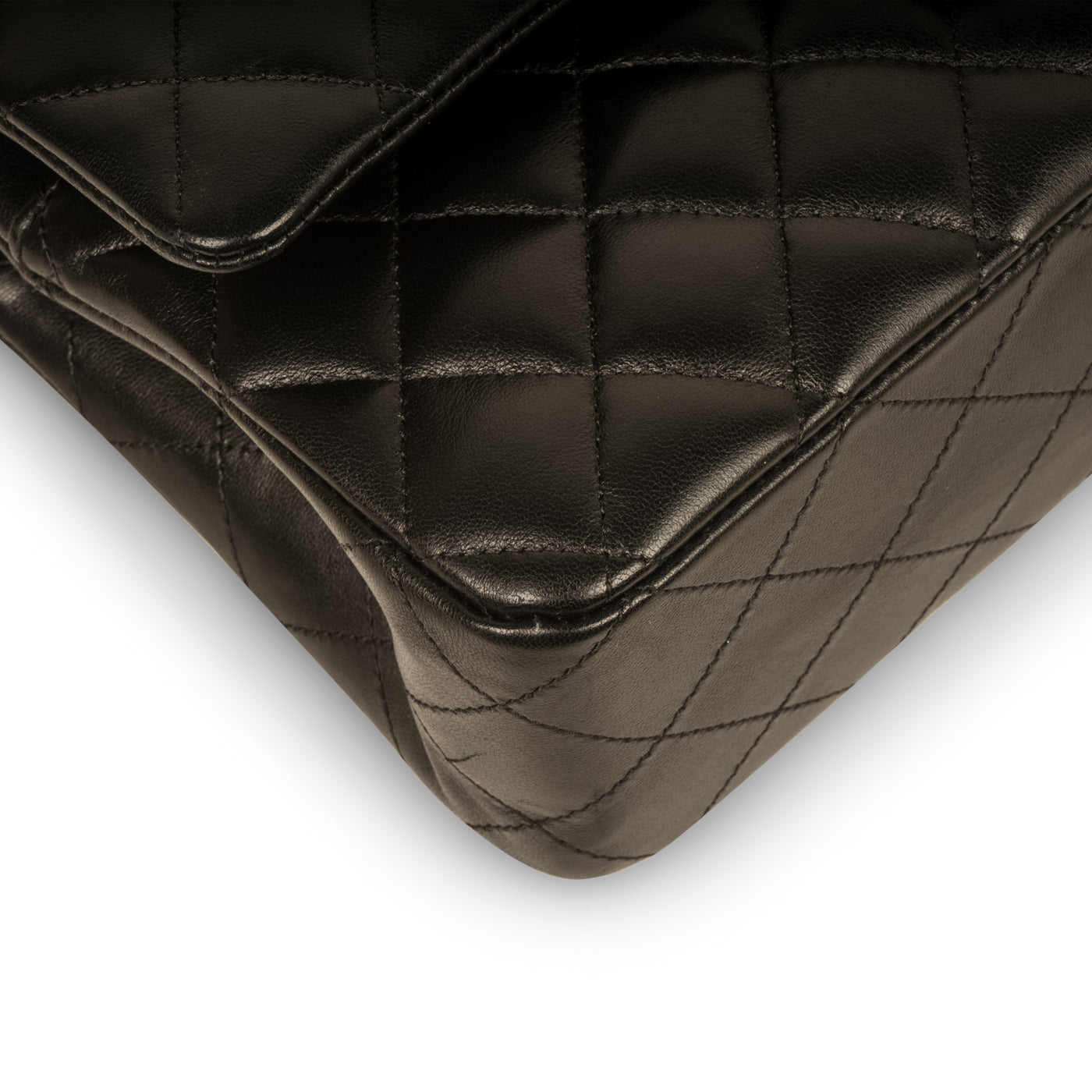 Chanel Classic Flap Lambskin Black Shoulder Bag Style 146
