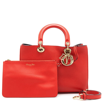 Dior Diorissimo Tote Purse Red