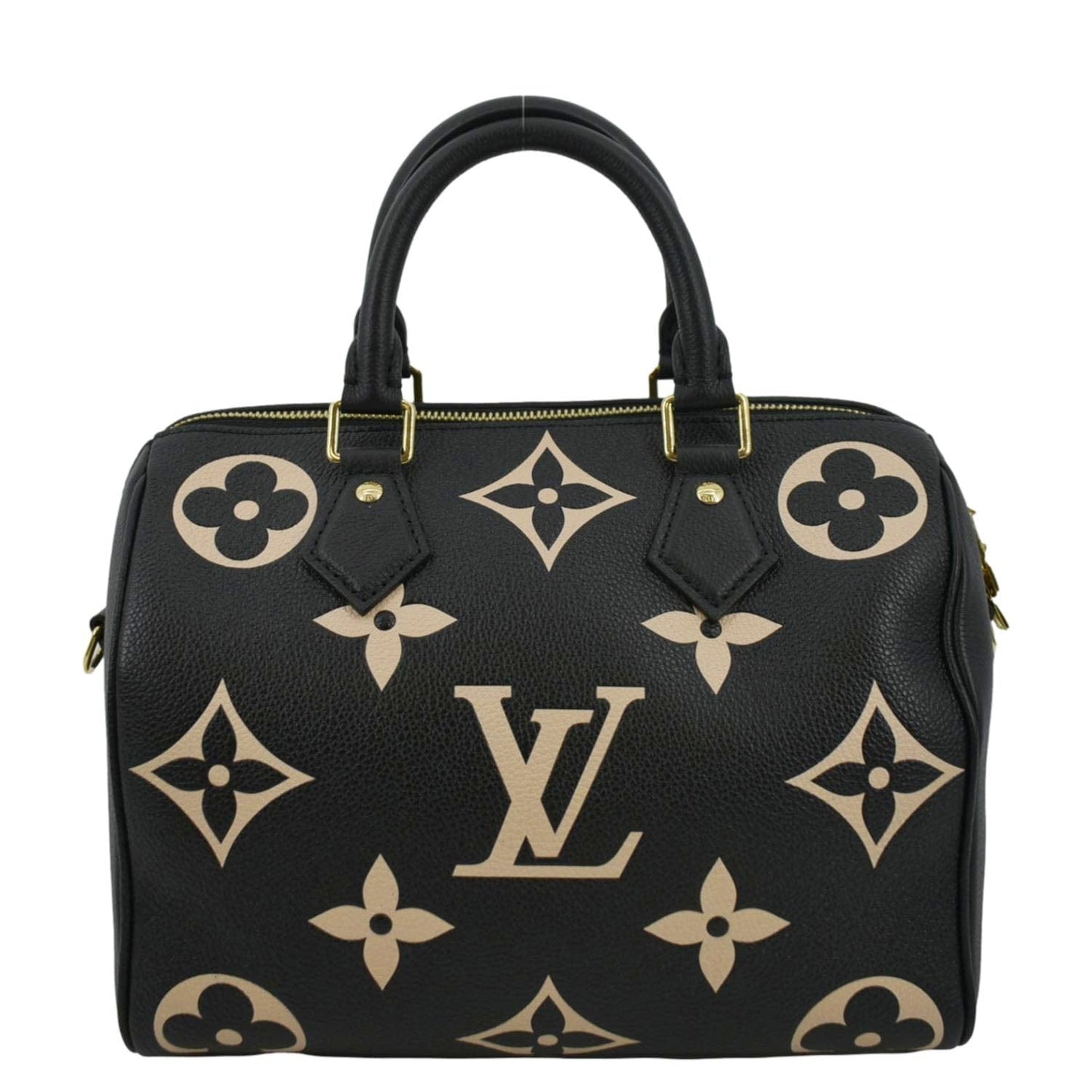 LOUIS VUITTON 25 Bandouliere Monogram Empreinte Leather Crossbody Bag Bicolor