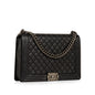 Chanel Boy Bag Quilted Black Shoulder Bag Quilted