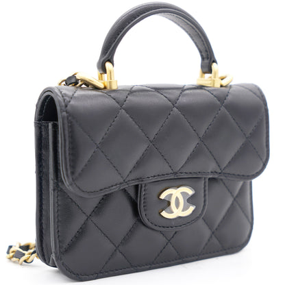Chanel Classic Flap Quilted Leather Black Shoulder Bag Style