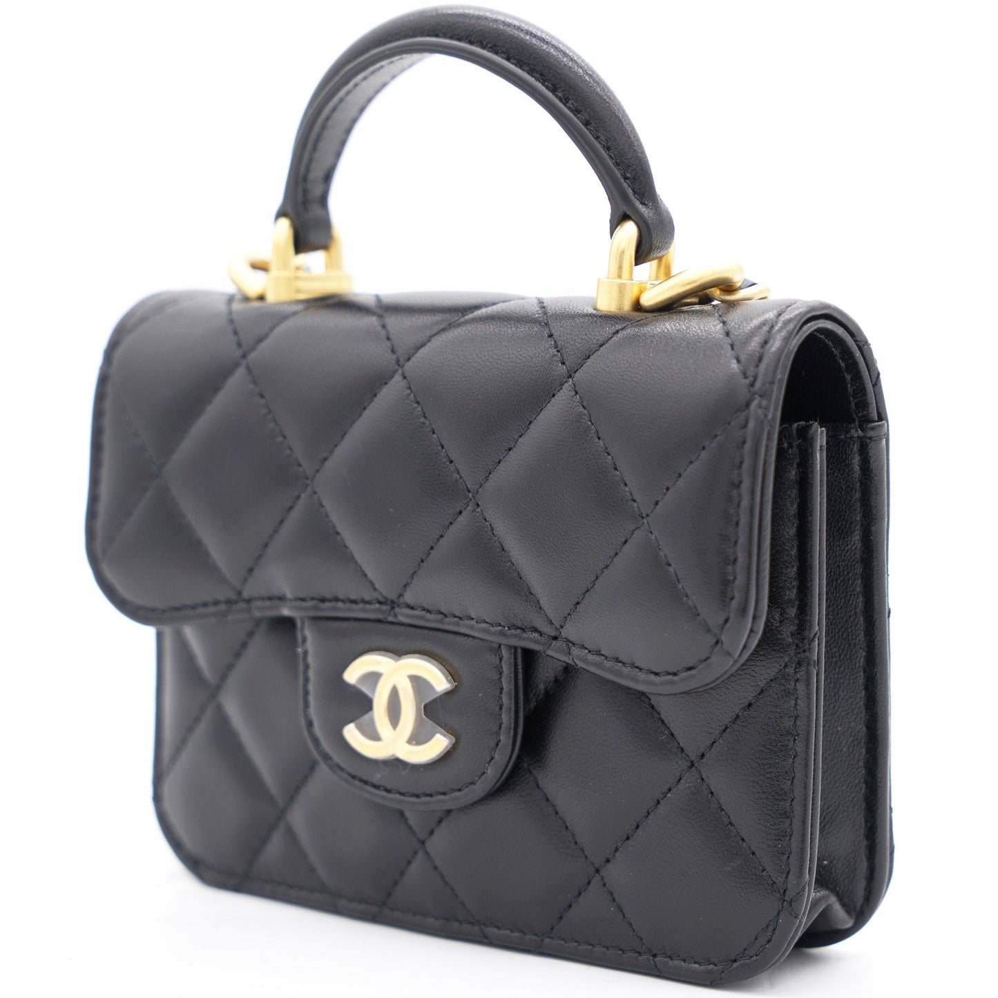 Chanel Classic Flap Quilted Leather Black Shoulder Bag Style