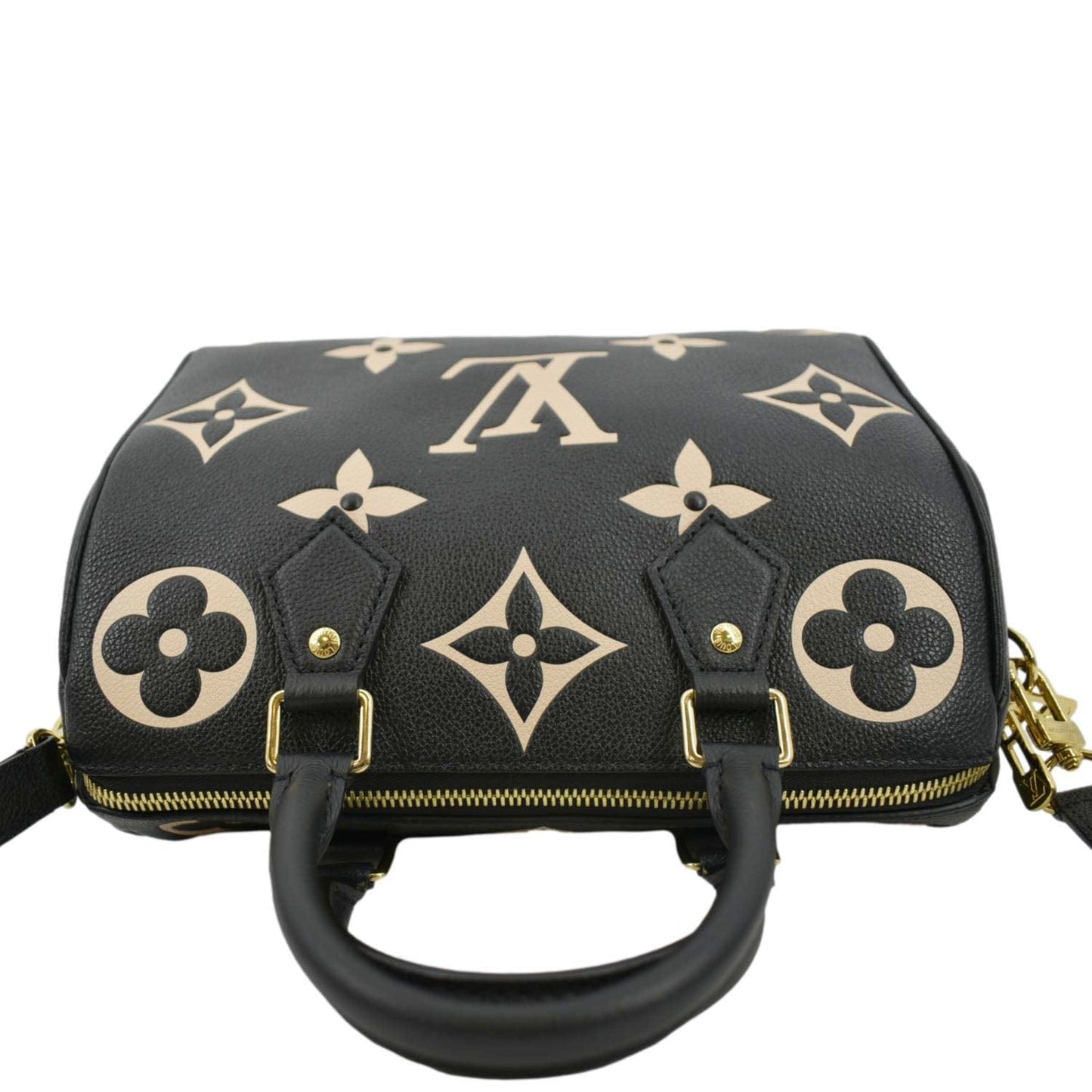 LOUIS VUITTON 25 Bandouliere Monogram Empreinte Leather Crossbody Bag Bicolor