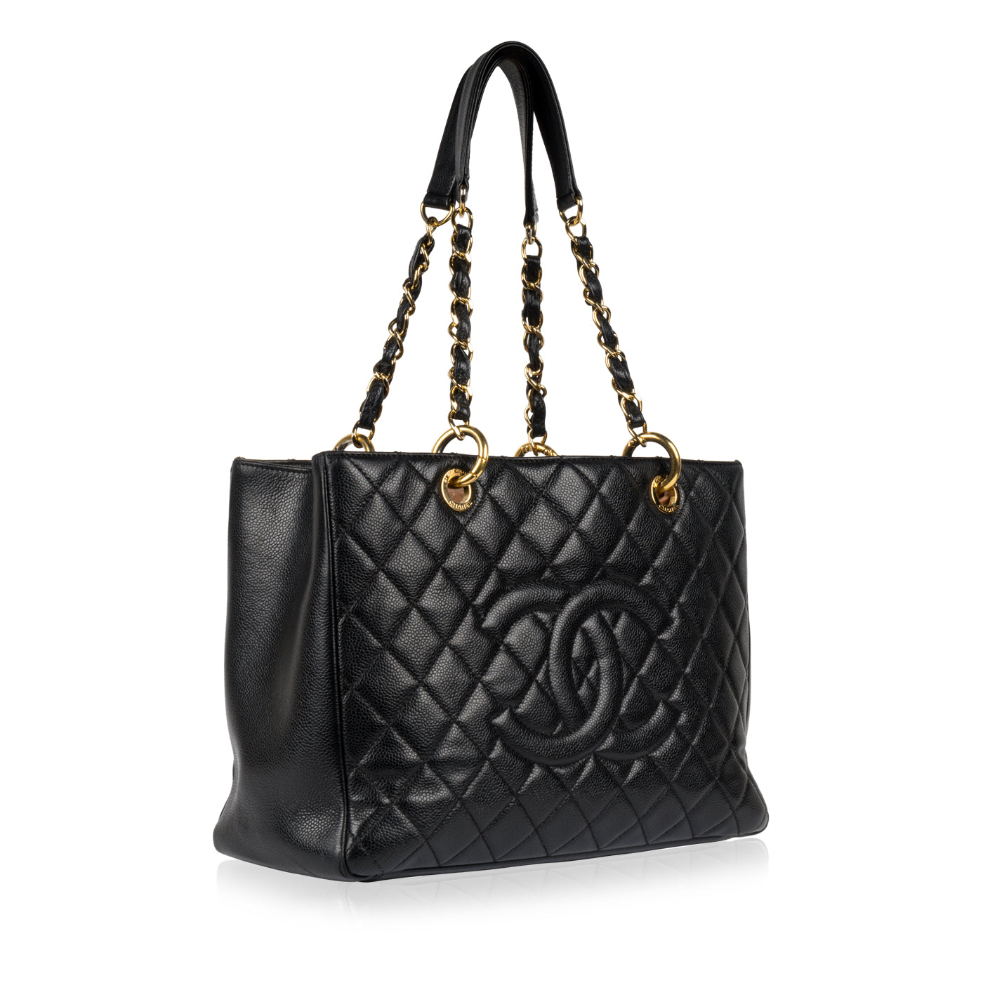 Chanel Timeless Caviar Black Tote Bag Style 14