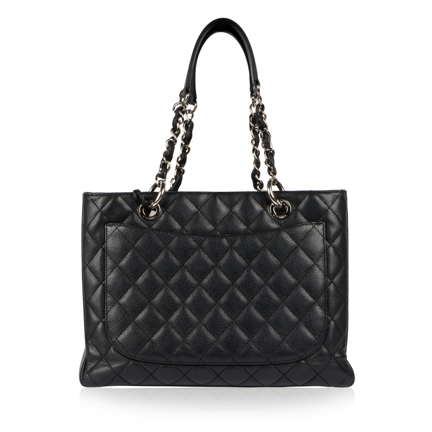 Chanel Timeless Caviar Black Tote Bag Style 13