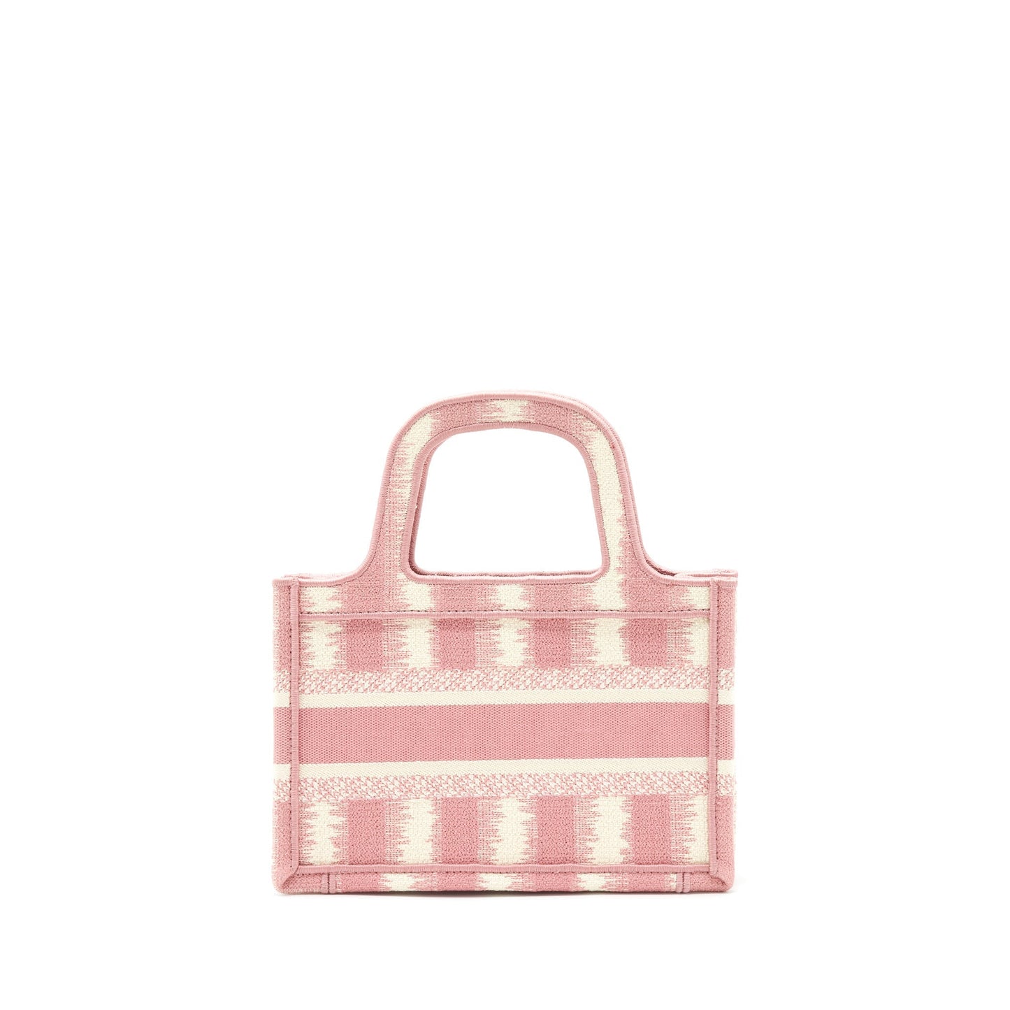 Dior Book Tote Mini Purse Pink/White
