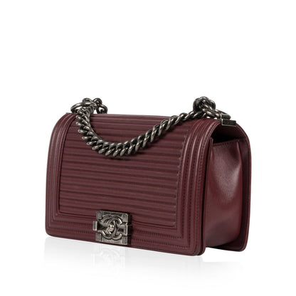 Chanel Boy Bag Leather Black Shoulder Bag Leather