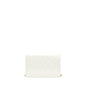 Chanel Boy Wallet On Chain Caviar White LGHW (Microchip)