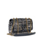 Chanel Tweed Gold Shoulder Bag Tweed