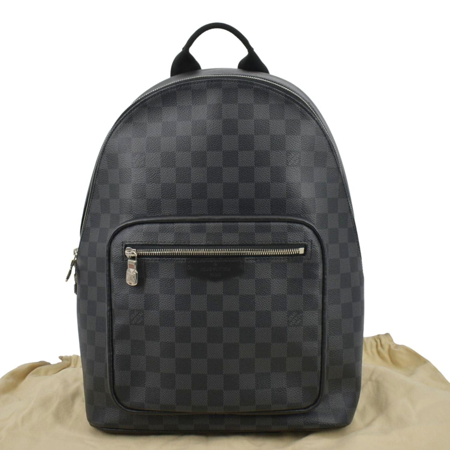LOUIS VUITTON Josh Damier Graphite Backpack Black