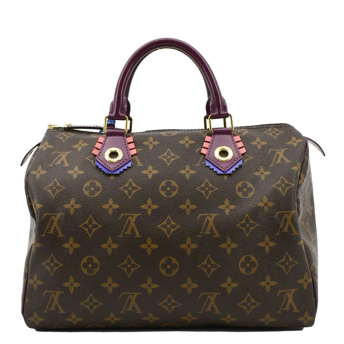 LOUIS VUITTON Totem 30 Monogram Canvas Satchel Bag Magenta