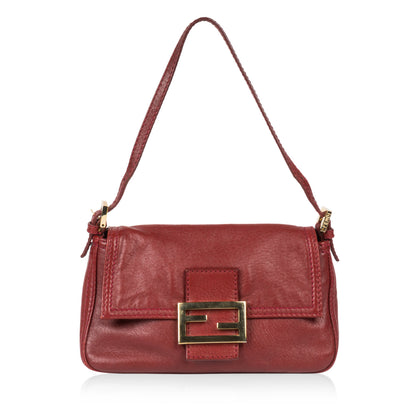 Fendi Baguette Red Shoulder Bag Style 36