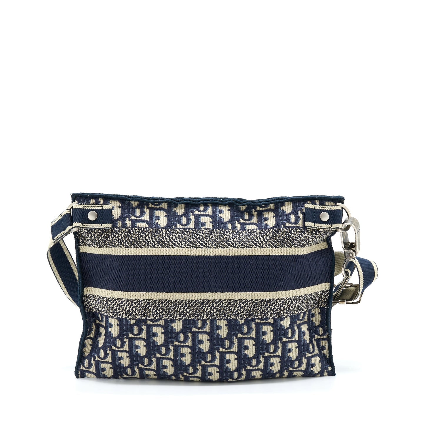 Dior Crossbody Messenger Purse Blue Oblique Canvas