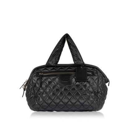 Chanel Shopping Tote Quilted Black Tote Bag Style 5