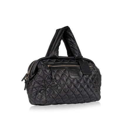Chanel Shopping Tote Quilted Black Tote Bag Style 5